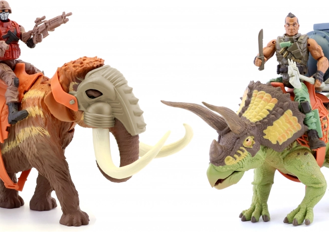 Primal Clash jazdec na dinosaurovi 25 cm – mamut alebo triceratops