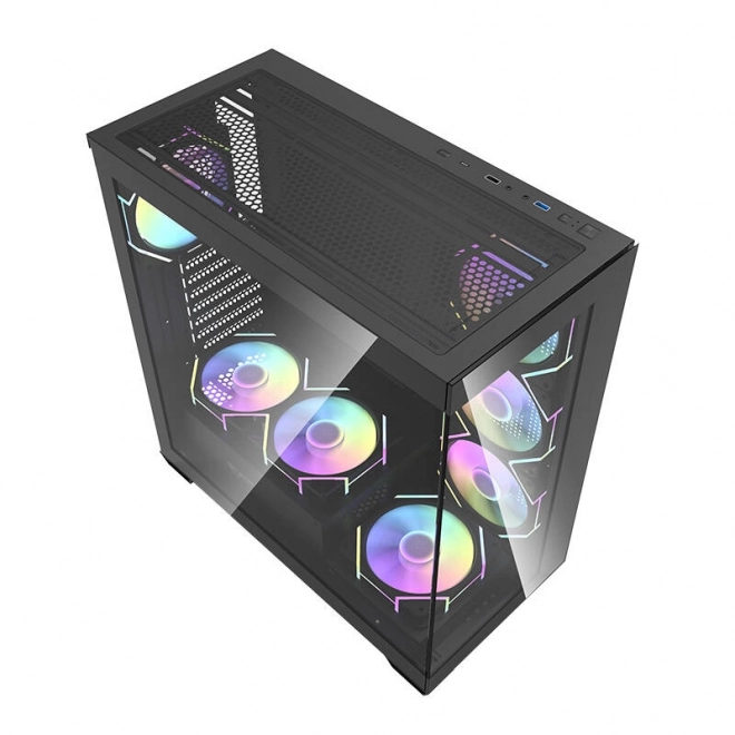 Počítačová skriňa Darkflash DS900 s ARGB ventilátormi