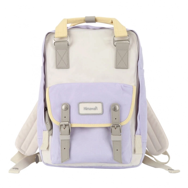 Batoh na notebook Himawari 14'' fialovo-pieskový