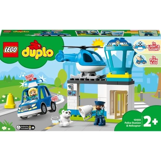 Lego Duplo policajná stanica a vrtuľník