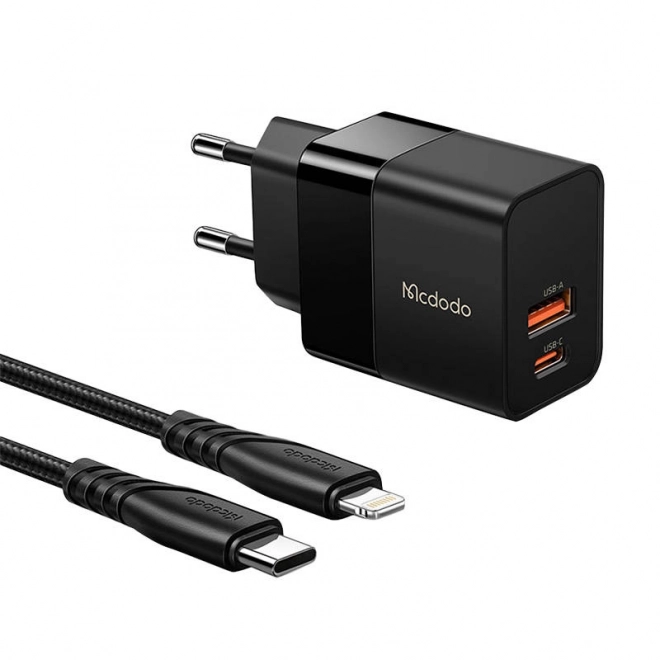 Nástenná nabíjačka Mcdodo USB + USB-C s rýchlym nabíjaním