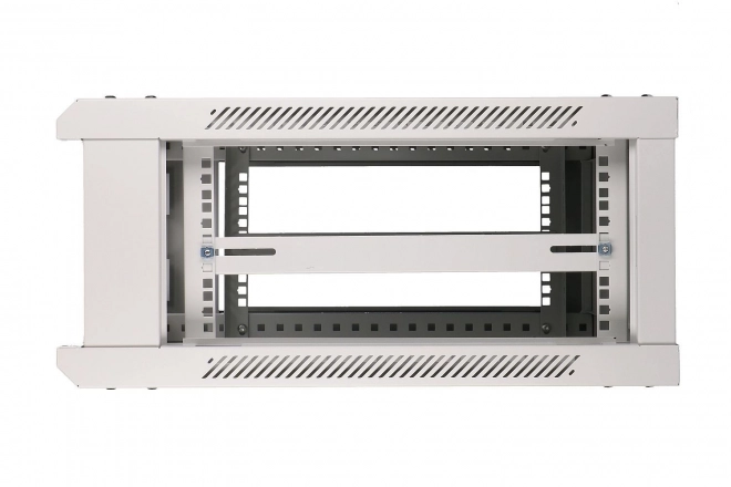 Závesná skrinka RACK 4U 600x600 sivá sklenené dvere
