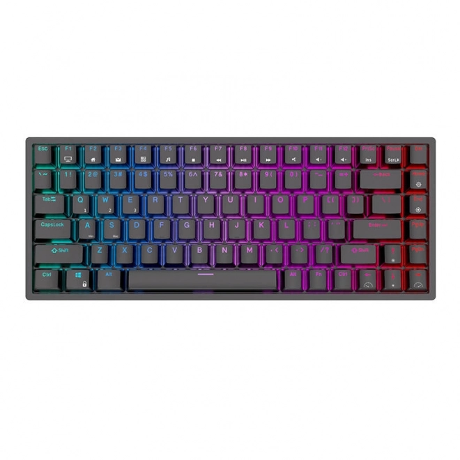 Bezdrôtová mechanická klávesnica Royal Kludge RK84 RGB s hnedými spínačmi