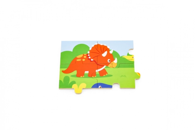 Drevené puzzle - Dinosauri