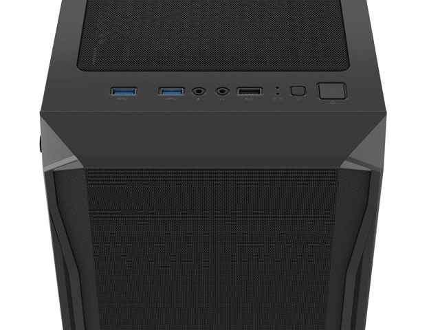 Počítačová skriňa Fury Shobo SH4 RGB s oknom čierna