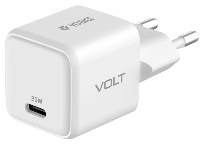 Biela sieťová nabíjačka USB C 20W s GaN technológiou