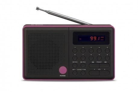 Prenosné rádio USB FM čierne