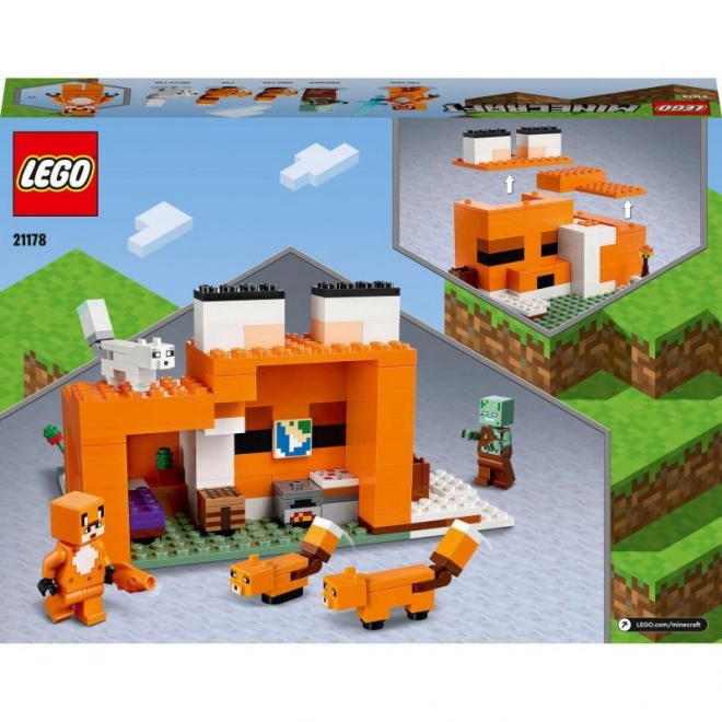 LEGO Minecraft 21178 Líščí domček