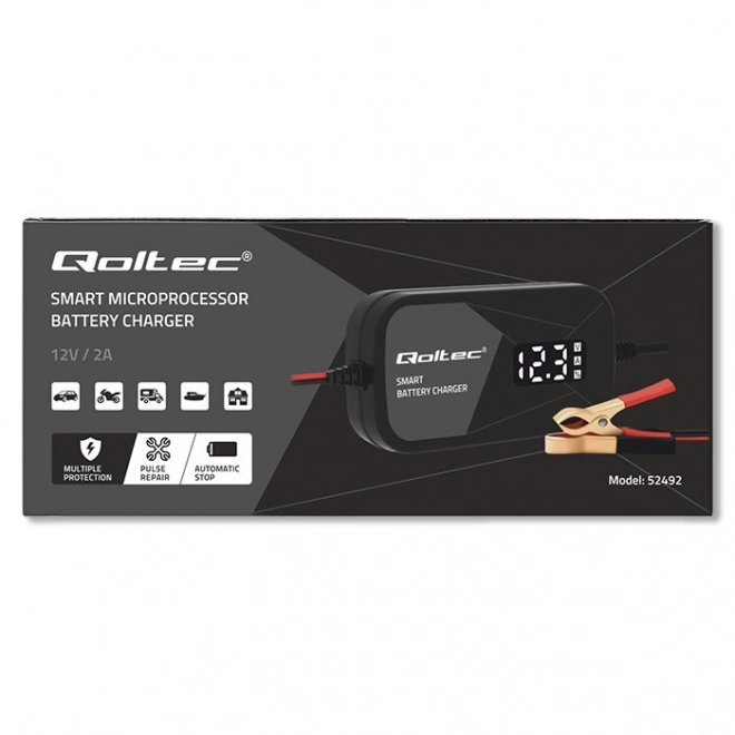 Inteligentná mikroprocesorová nabíjačka 12V, 2A s LCD displejom