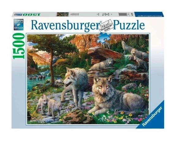 Ravensburger Puzzle Vlci Na Jari 1500 Dielikov