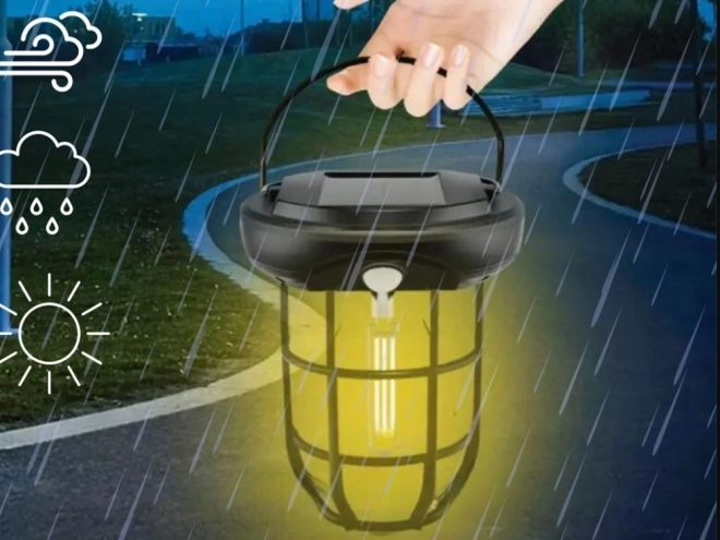 Vodotesná solárna lampa so senzorom pohybu a tromi režimami v LED