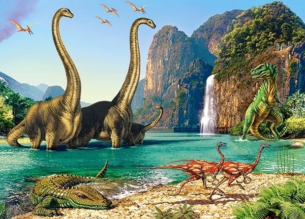 Puzzle svet dinosaurov 60 dielikov Castorland