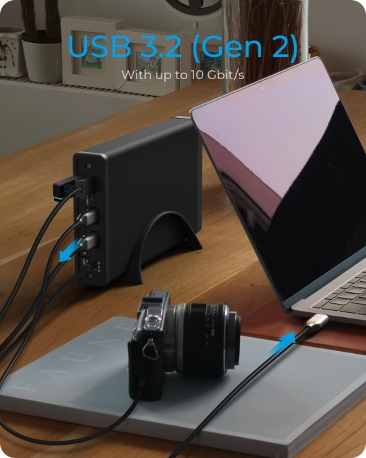 Obal na pevný disk s USB-C HUB ICY BOX
