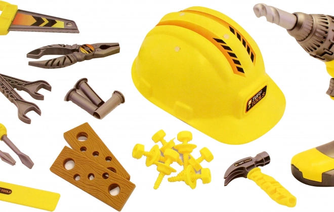 Detský set náradia s prilbou Tuff Tools