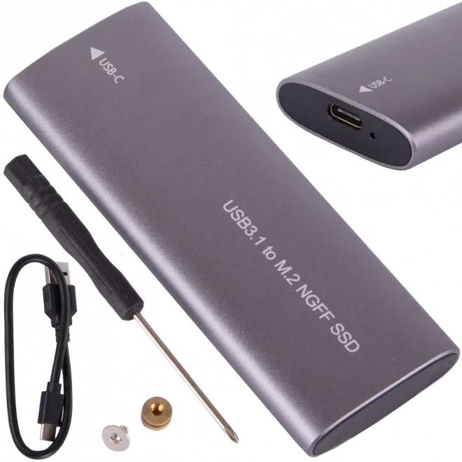 Obal na disk M.2 NGFF USB 3.1 Typ-C