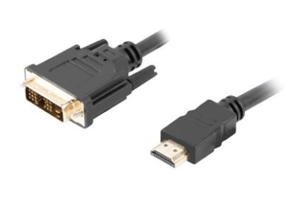 Kábel HDMI-DVI Lanberg 1.8 m čierny