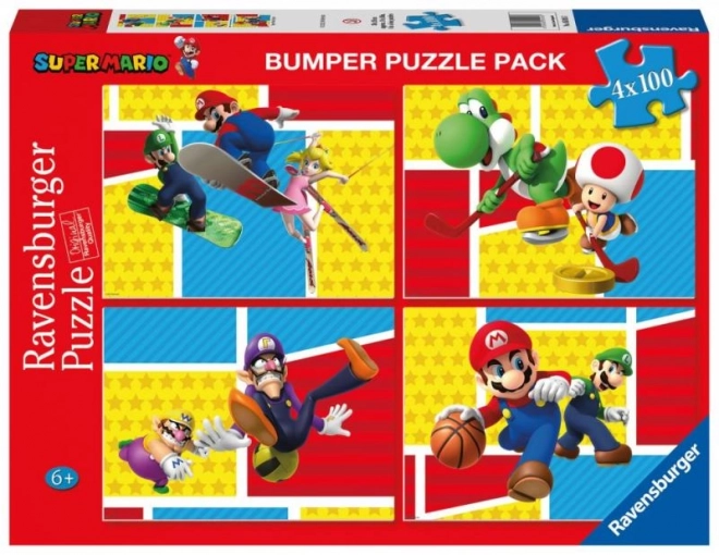 Ravensburger Puzzle Super Mario 4x100 dielikov