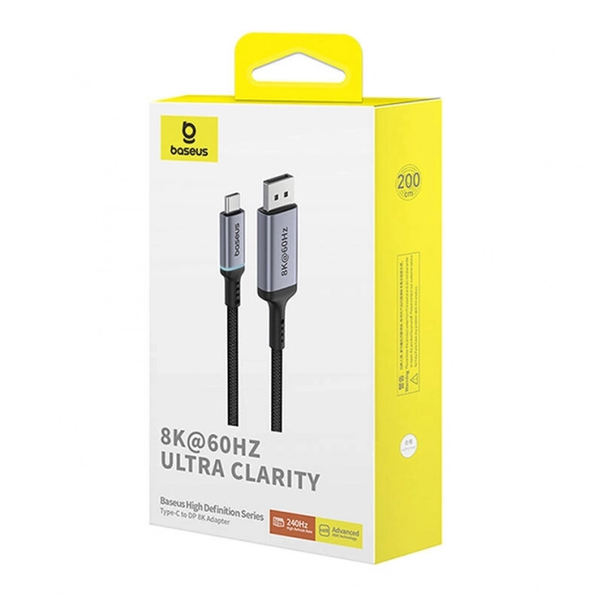 Adaptér Baseus z USB-C na DisplayPort 2m