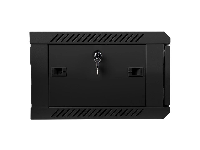 19'' 4U nástenná inštalačná skriňa 600X450mm (sklenené dvere) – Čierna