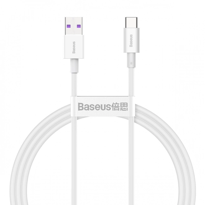 Kábel USB na USB-C Superior biely