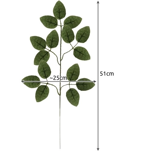 Sada umelých listov 47 cm - 12 ks