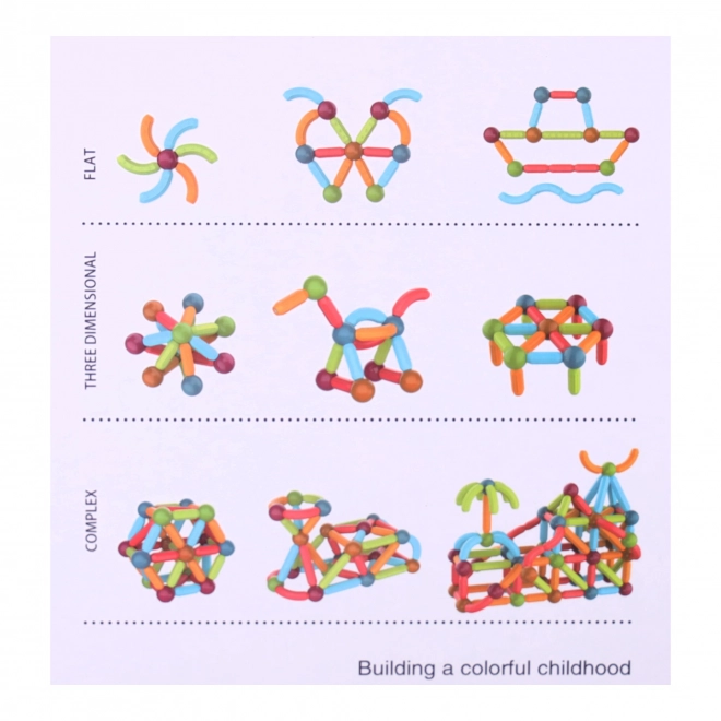 Magnetické stavebné bloky - sada 102 prvkov