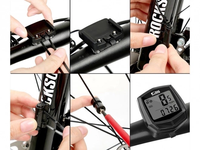 Vodotesný cyklistický tachometer s LCD displejom