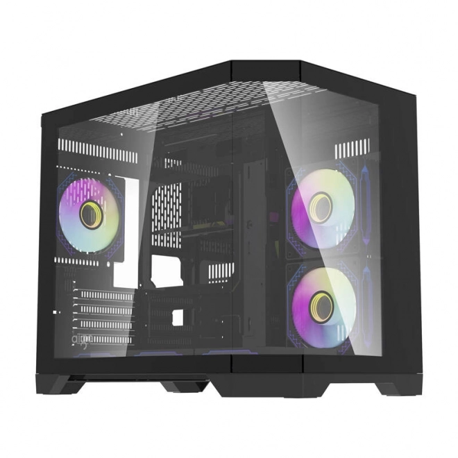 Počítačová skriňa s RGB chladičmi Darkflash
