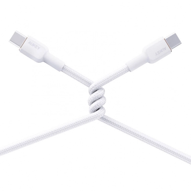 Kabel USB-C na USB-C 60W 1,8 m biely