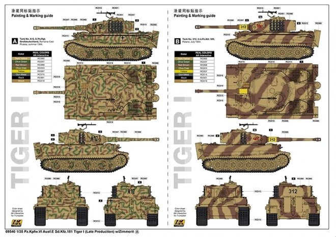 Plastikový model M270/A1 Multiple Launch Rocket System a Tiger I