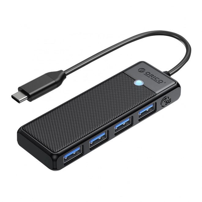 Orico 4-portový USB A3.0 hub (čierny)