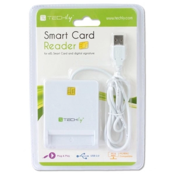 USB čítačka Smart kariet biela