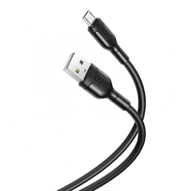 USB na Micro USB kábel XO 2,1A 1m čierny