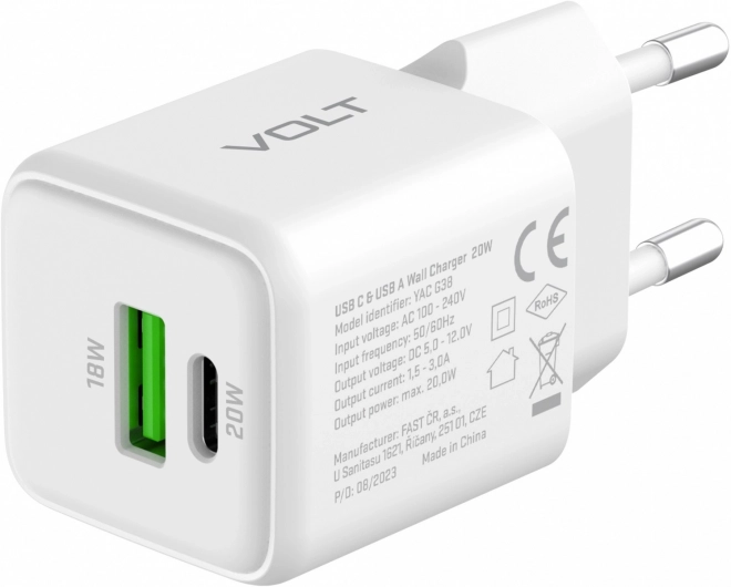 Kompaktná USB nabíjačka GaN VOLT 20W