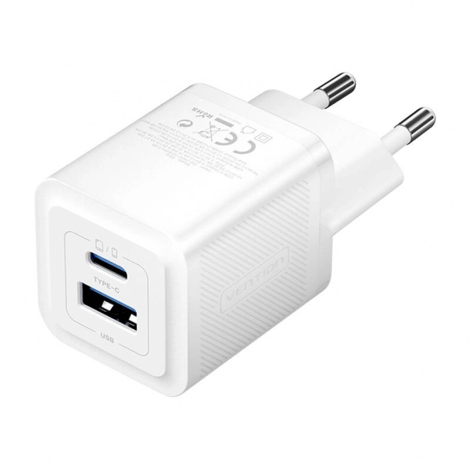 Nabíjačka do steny Vention GaN 30W USB-C + USB-A