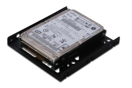 Adaptér pre SSD/HDD 2x 2.5" na 3.5" čierny kovový