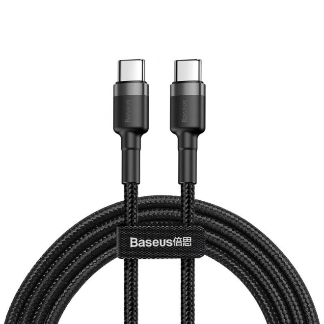 Kábel Baseus Cafule USB-C PD 2.0 QC 3.0 60W 1m (čierno-šedý)