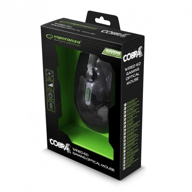 Drôtová herná myš 6D optická USB Cobra