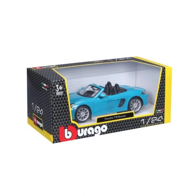 Bburago Porsche 718 Boxster modrý