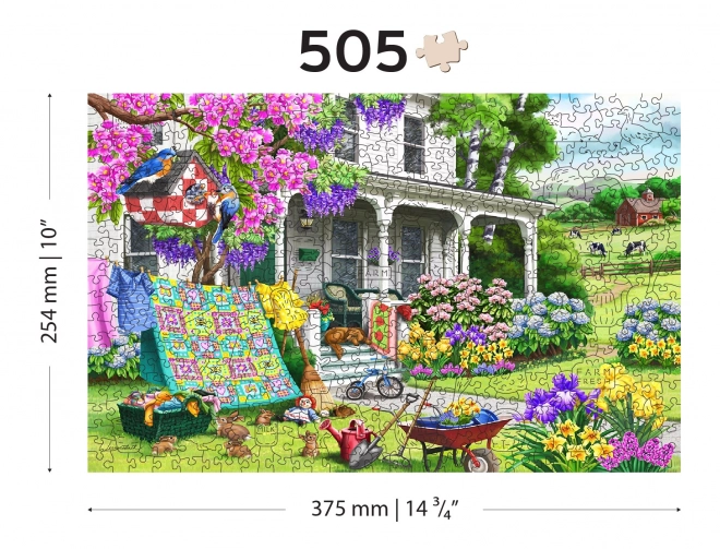 Drevené puzzle Vidiecka záhrada od WOODEN CITY
