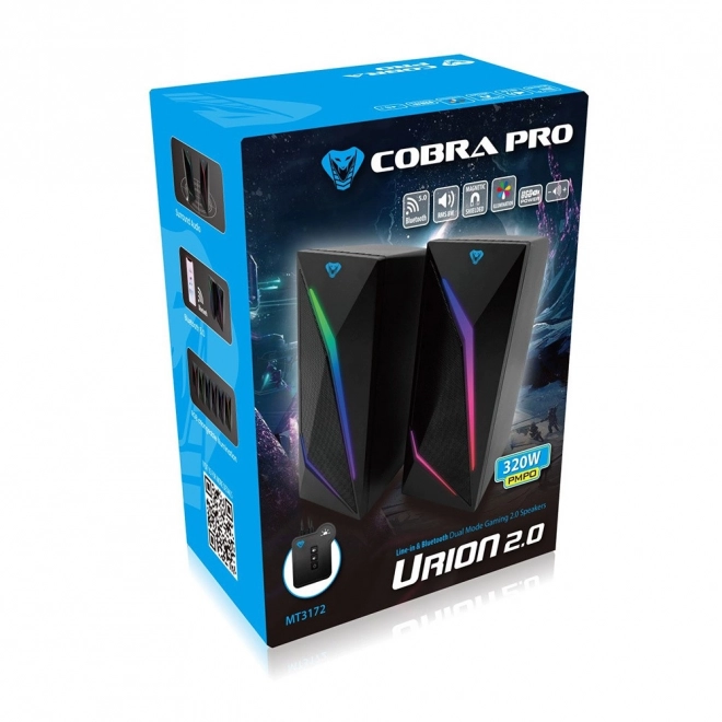 Cobra Pro Urion 2.0 bluetooth herné reproduktory s RGB