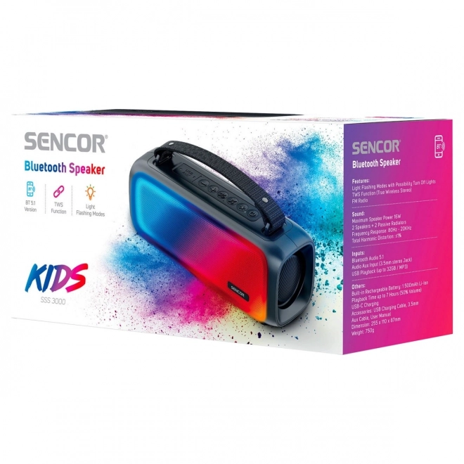 Bezdrôtový LED reproduktor s rádiom pre deti 16W
