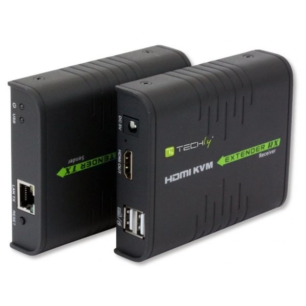 Extender HDMI + USB cez kábel Cat.5/5e/6 120m