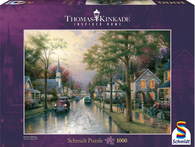 Puzzle Ráno v rodnom mestečku 1000 dielikov
