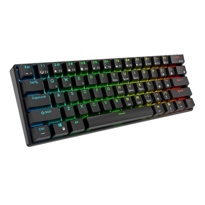 Mechanická klávesnica Royal Kludge RK61 s RGB podsvietením a hnedými spínačmi