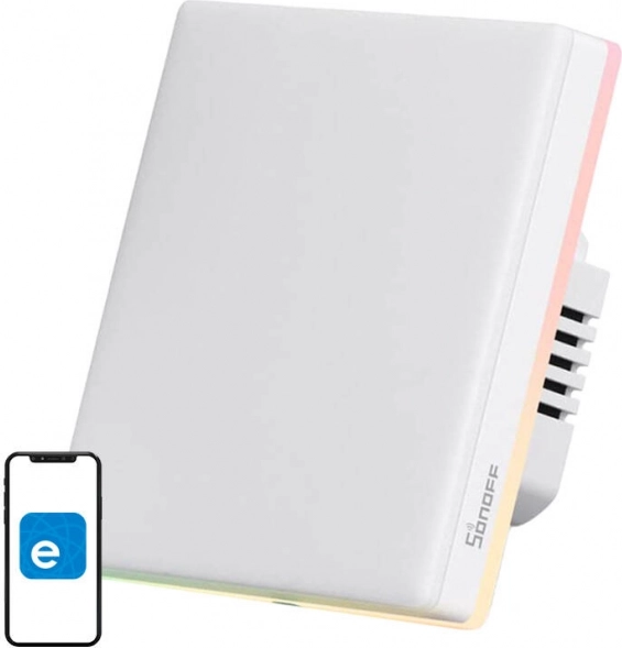 Inteligentný dotykový Wi‑Fi nástenný vypínač SONOFF, 1 kanál