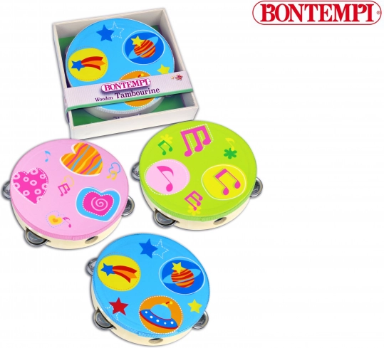 Drevená tamburína Bontempi 18 cm