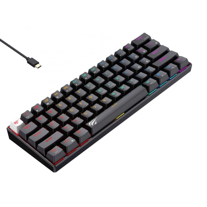 Drôtová herná RGB klávesnica Havit