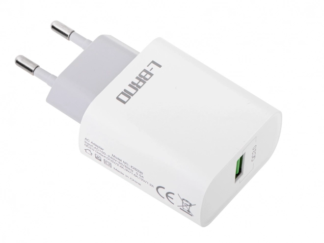 Biela rýchlonabíjačka USB 15 W