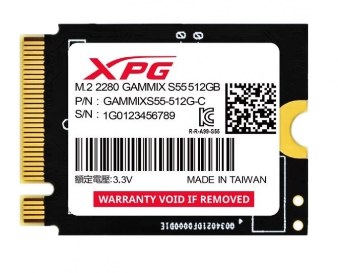 Rýchly SSD disk XPG GAMMIX S55 512GB PCIe 4.0